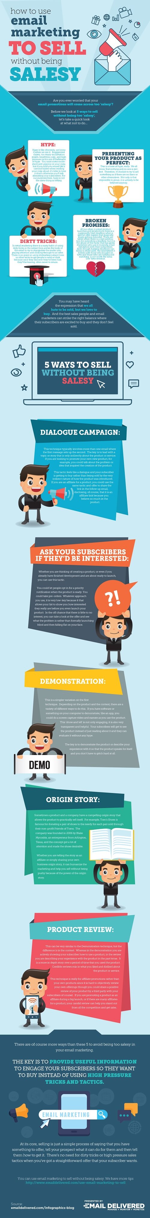estrategias discretas para vender con e-mail marketing #infografia